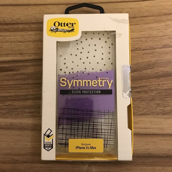 OtterBox Apple iPhone XS Max Symmetry Clear Case - Hand Doodle. - Picture 1 of 2